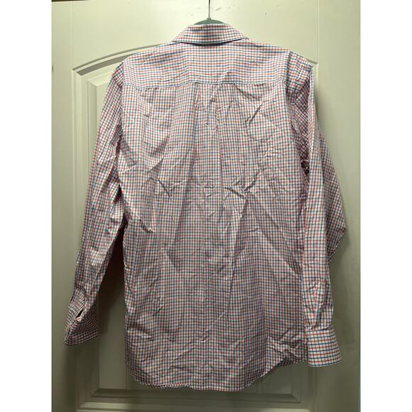 Vineyard Vines Men’s Whale Flannel Long Sleeve Button Down Shirt Size M Blue Red - Picture 4 of 4